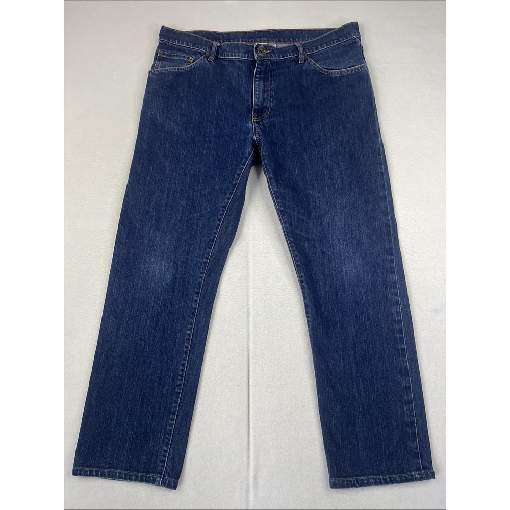 Raleigh Denim Martin Stretch Jeans Mens 36x27 Blue Slim Tapered Made in USA